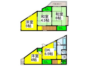 南安井町戸建の物件間取画像